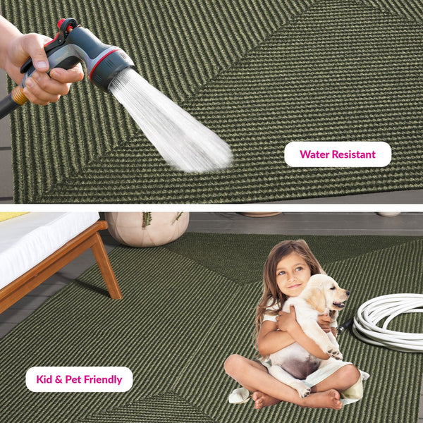 Safavieh Braided Area Rug - Stylish Green Design For Indoor/Outdoor Spaces, Perfect For Comfort And Elegance Green Polypropylene Pile Brd315a-10r