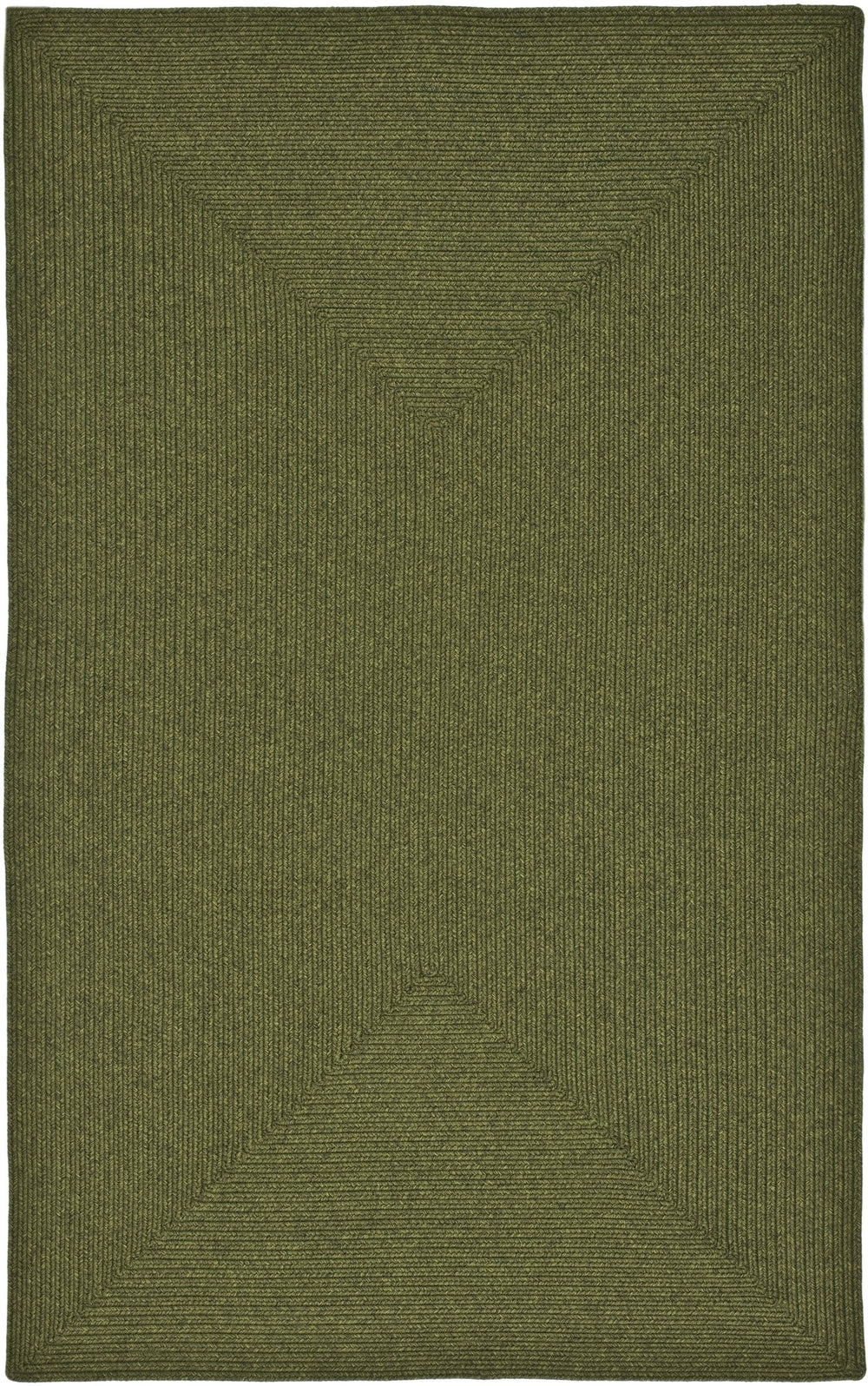 Safavieh Braided Handwoven Oval Rug 6X8 Green — Low-Profile Polypropylene, Durable Stain-Resistant Style BRD315A-68OV
