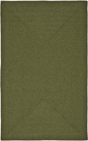 Safavieh Braided Handwoven Oval Rug 6X8 Green — Low-Profile Polypropylene, Durable Stain-Resistant Style BRD315A-68OV