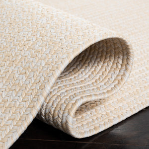 Safavieh Braided Area Rug - Stylish Green Design For Indoor/Outdoor Spaces, Perfect For Comfort And Elegance Ivory ,Beige Polypropylene Pile Brd315b-214