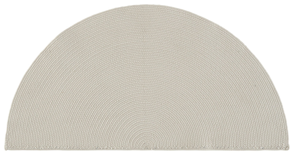 Safavieh Braided Hand‑Woven Cream Area Rug — Durable Polypropylene Low‑Profile Braided Design For Indoors Outdoors 6'-0" x 6'-0" BRD315C-6SQ