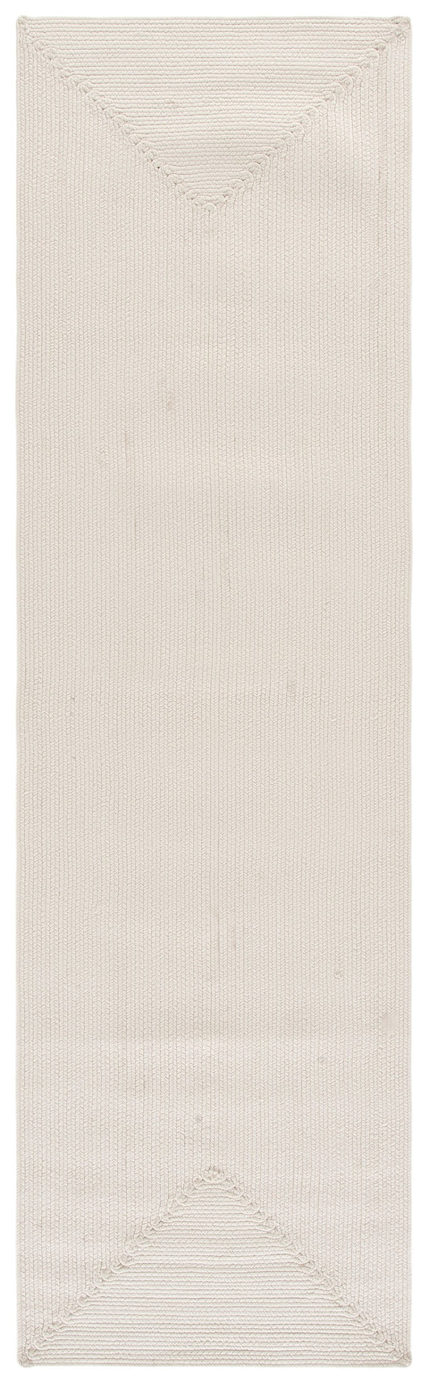 Safavieh Braided Cream Runner Rug With Hand-Woven Texture, Low-Profile Durable Polypropylene For High-Traffic Areas 2'-3" x 8'-0" BRD315C-28