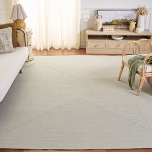 Safavieh Braided Hand-Woven Cream Rug | Low-Profile Polypropylene Braided Texture, Durable & Washable 5X8 5'-0" x 8'-0" BRD315C-5