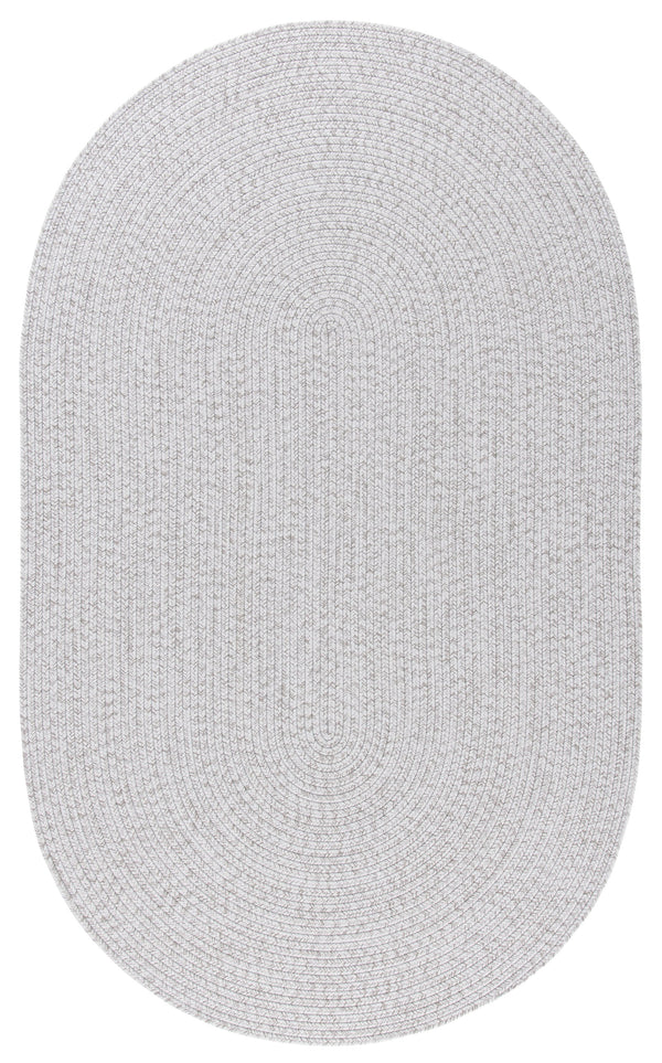 Safavieh Braided Hand‑Woven Silver Grey Runner For Hallways And Entryways — Slim, Durable, Easy‑Care Polypropylene 2'-3" x 16'-0" BRD315F-216