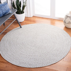 Safavieh Braided Hand‑Woven Silver Grey Runner For Hallways And Entryways — Slim, Durable, Easy‑Care Polypropylene 2'-3" x 16'-0" BRD315F-216