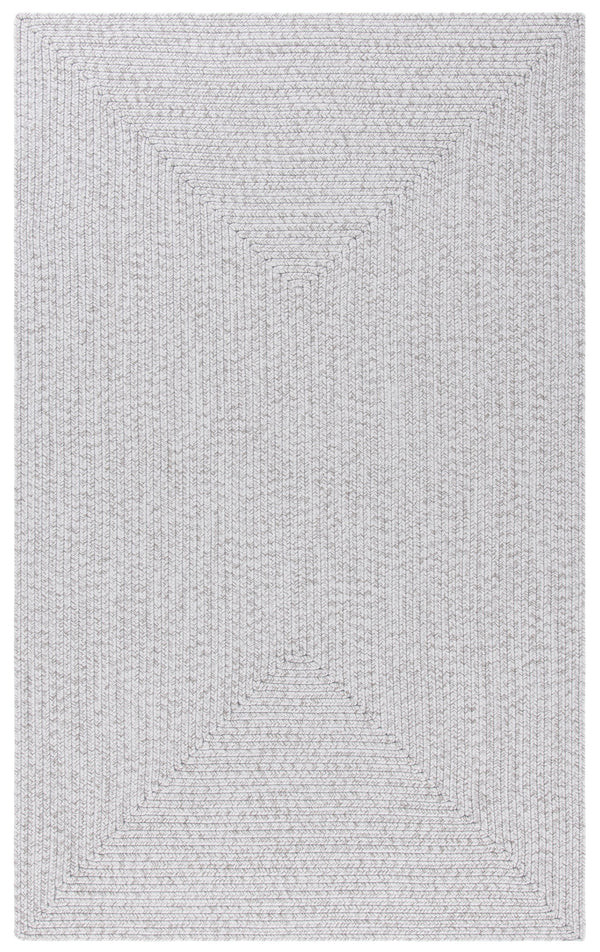 Safavieh Braided Hand‑Woven Silver Grey Runner For Hallways And Entryways — Slim, Durable, Easy‑Care Polypropylene 2'-3" x 16'-0" BRD315F-216
