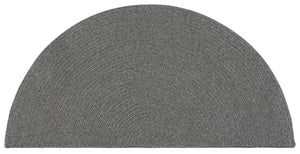 Safavieh Braided Dark Grey Indoor/Outdoor Area Rug — Low-Profile Braided Polypropylene, Durable Washable Texture 8'-0" x 10'-0" BRD315G-8