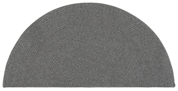 Safavieh Braided Dark Grey Indoor/Outdoor Area Rug — Low-Profile Braided Polypropylene, Durable Washable Texture 8'-0" x 10'-0" BRD315G-8