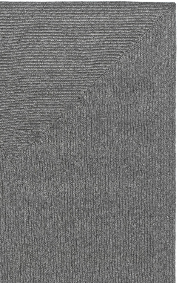 Safavieh Braided Dark Grey Indoor/Outdoor Area Rug — Low-Profile Braided Polypropylene, Durable Washable Texture 8'-0" x 10'-0" BRD315G-8