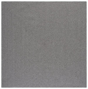 Safavieh Braided Dark Grey Indoor/Outdoor Area Rug — Low-Profile Braided Polypropylene, Durable Washable Texture 8'-0" x 10'-0" BRD315G-8