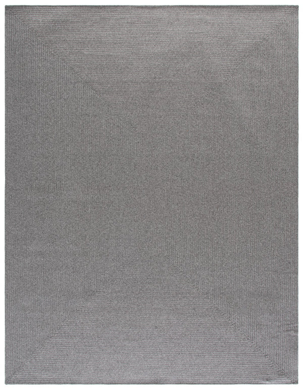 Safavieh Braided Dark Grey Indoor/Outdoor Area Rug — Low-Profile Braided Polypropylene, Durable Washable Texture 8'-0" x 10'-0" BRD315G-8