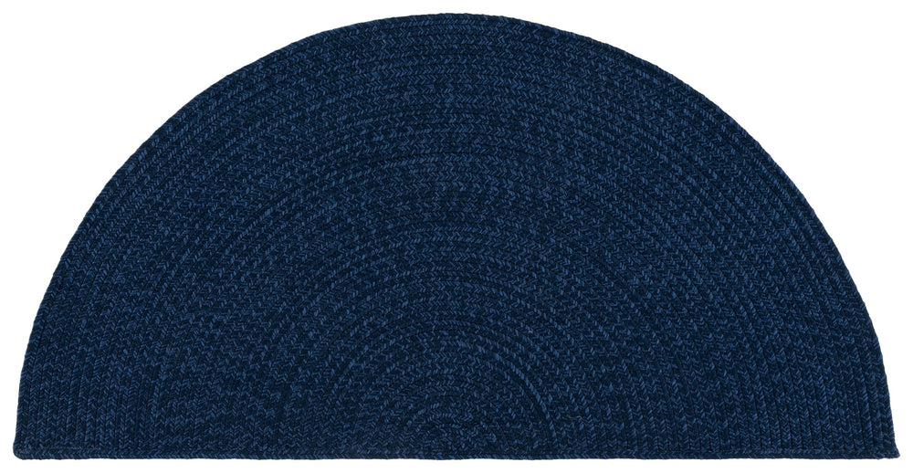 Safavieh Braided Navy Braided Accent Rug 24X36 Compact Hand-Woven Polypropylene Low-Profile Washable Decor 2'-0" x 3'-0" BRD315N-2