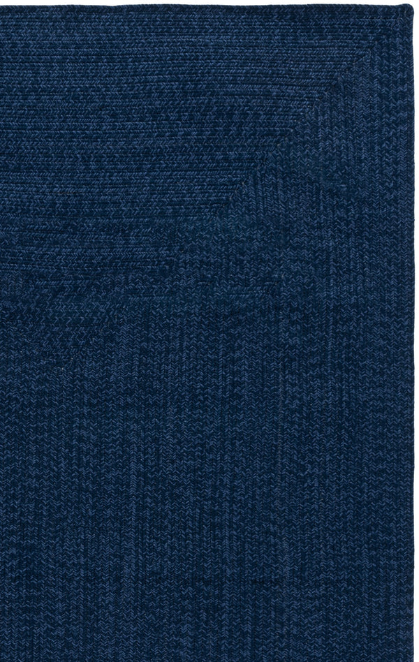 Safavieh Braided Navy Hand-Woven Area Rug - Durable Polypropylene Braid, Low-Profile, Washable For Indoor/Outdoor Spaces 8'-0" x 10'-0" BRD315N-8