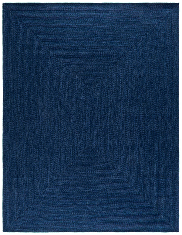 Safavieh Braided Hand-Woven Oval Navy Rug — Durable Polypropylene, Low-Profile 1/4" Pile, Indoor/Outdoor Elegance 6'-0" x 8'-0" BRD315N-68OV