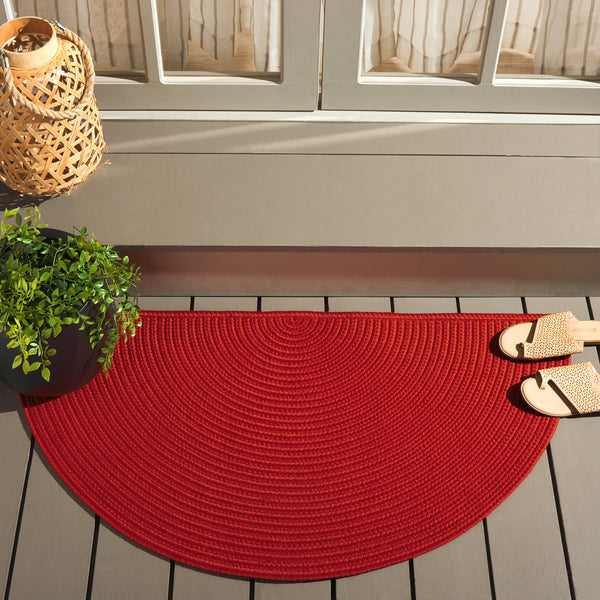 Safavieh Braided Area Rug - Stylish Green Design For Indoor/Outdoor Spaces, Perfect For Comfort And Elegance Rust Polypropylene Pile Brd315p-6