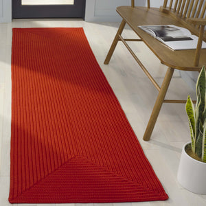 Safavieh Braided Area Rug - Stylish Green Design For Indoor/Outdoor Spaces, Perfect For Comfort And Elegance Rust Polypropylene Pile Brd315p-6