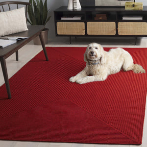 Safavieh Braided Area Rug - Stylish Green Design For Indoor/Outdoor Spaces, Perfect For Comfort And Elegance Rust Polypropylene Pile Brd315p-6