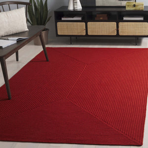 Safavieh Braided Area Rug - Stylish Green Design For Indoor/Outdoor Spaces, Perfect For Comfort And Elegance Rust Polypropylene Pile Brd315p-6