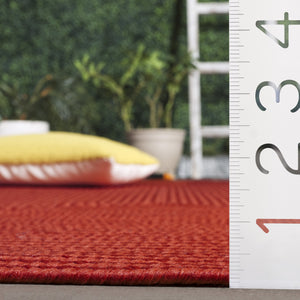 Safavieh Braided Area Rug - Stylish Green Design For Indoor/Outdoor Spaces, Perfect For Comfort And Elegance Rust Polypropylene Pile Brd315p-6