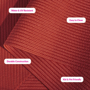 Safavieh Braided Area Rug - Stylish Green Design For Indoor/Outdoor Spaces, Perfect For Comfort And Elegance Rust Polypropylene Pile Brd315p-6