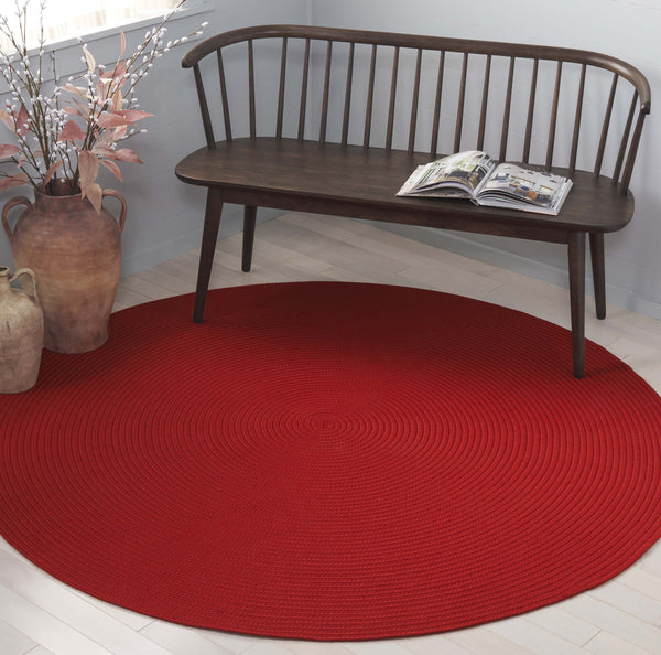 Safavieh Braided Area Rug - Stylish Green Design For Indoor/Outdoor Spaces, Perfect For Comfort And Elegance Rust Polypropylene Pile Brd315p-6