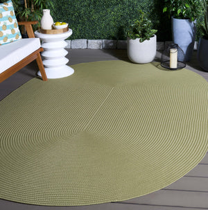 Safavieh Braided Area Rug - Stylish Green Design For Indoor/Outdoor Spaces, Perfect For Comfort And Elegance Sage Polypropylene Pile Brd315w-6ov