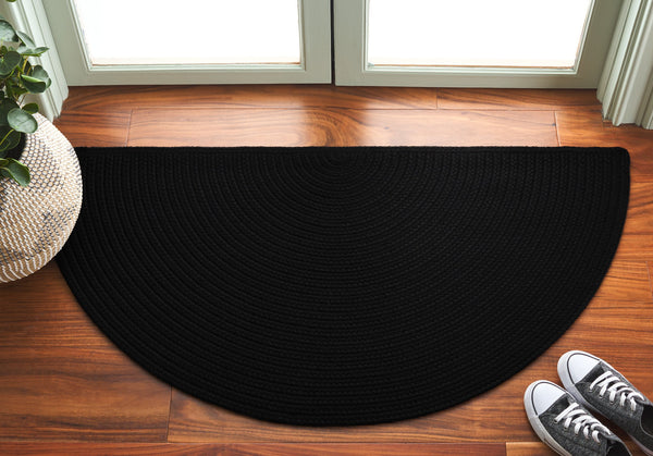 Safavieh Braided Area Rug - Stylish Green Design For Indoor/Outdoor Spaces, Perfect For Comfort And Elegance Black Polypropylene Pile Brd315z-6r