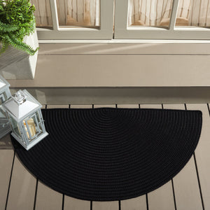 Safavieh Braided Area Rug - Stylish Green Design For Indoor/Outdoor Spaces, Perfect For Comfort And Elegance Black Polypropylene Pile Brd315z-6r