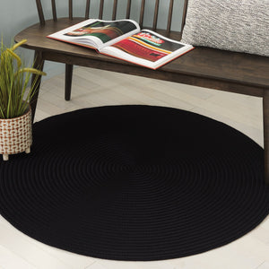 Safavieh Braided Area Rug - Stylish Green Design For Indoor/Outdoor Spaces, Perfect For Comfort And Elegance Black Polypropylene Pile Brd315z-6r