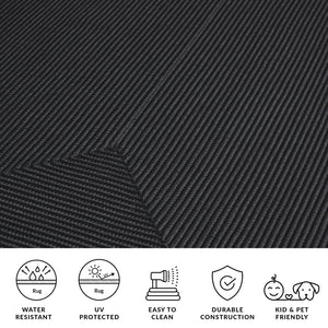 Safavieh Braided Area Rug - Stylish Green Design For Indoor/Outdoor Spaces, Perfect For Comfort And Elegance Black Polypropylene Pile Brd315z-6r