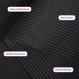 Safavieh Braided Area Rug - Stylish Green Design For Indoor/Outdoor Spaces, Perfect For Comfort And Elegance Black Polypropylene Pile Brd315z-6r