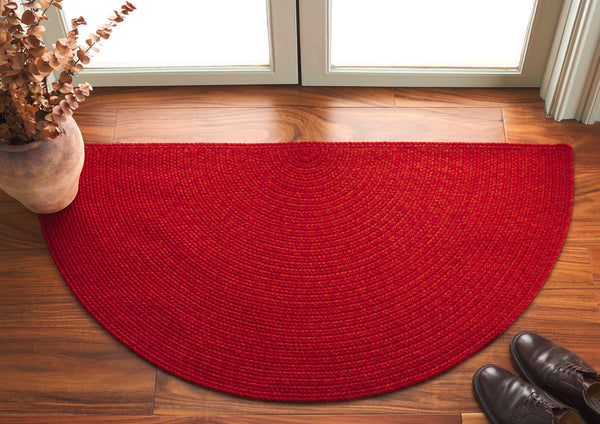 Safavieh Braided Indoor/Outdoor Area Rug - Elegant Rust Red Design For Hallways And Living Spaces Decor Rust ,Red Polypropylene Pile Brd317p-3ov