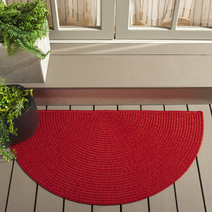 Safavieh Braided Indoor/Outdoor Area Rug - Elegant Rust Red Design For Hallways And Living Spaces Decor Rust ,Red Polypropylene Pile Brd317p-3ov