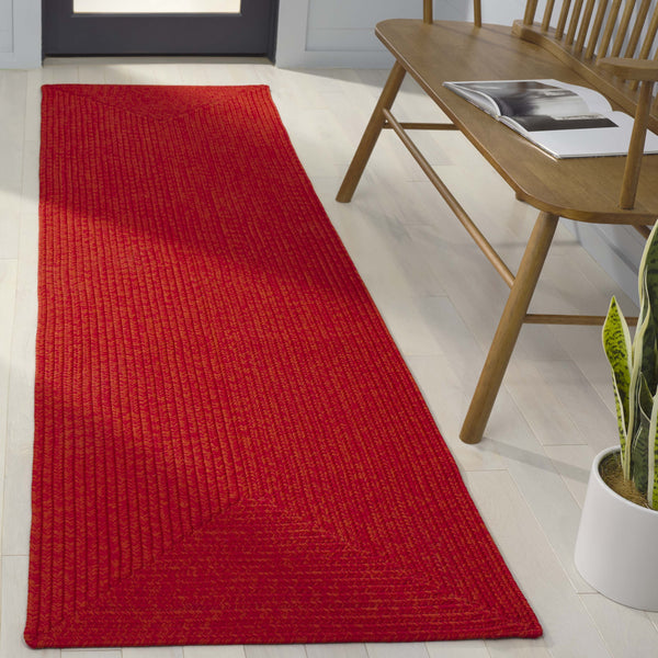 Safavieh Braided Indoor/Outdoor Area Rug - Elegant Rust Red Design For Hallways And Living Spaces Decor Rust ,Red Polypropylene Pile Brd317p-3ov