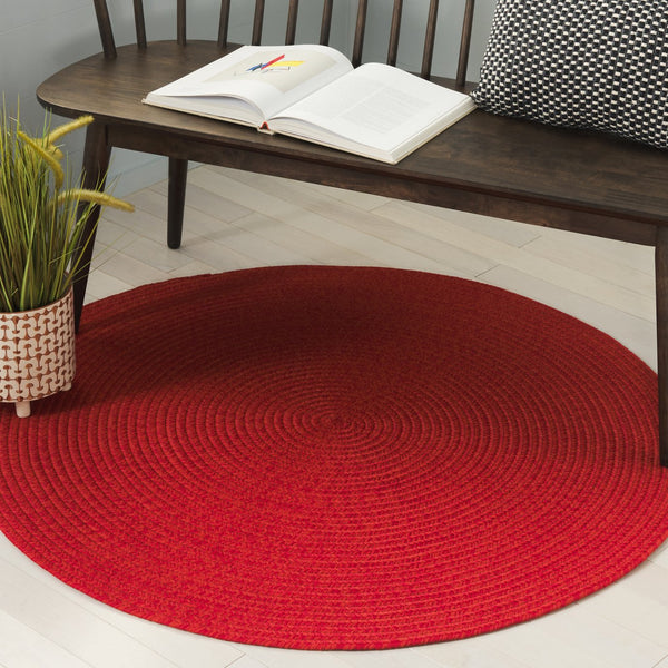 Safavieh Braided Indoor/Outdoor Area Rug - Elegant Rust Red Design For Hallways And Living Spaces Decor Rust ,Red Polypropylene Pile Brd317p-3ov