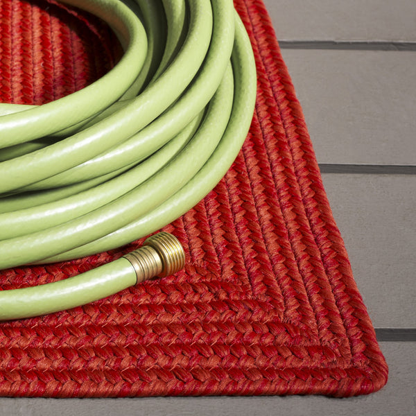 Safavieh Braided Indoor/Outdoor Area Rug - Elegant Rust Red Design For Hallways And Living Spaces Decor Rust ,Red Polypropylene Pile Brd317p-3ov