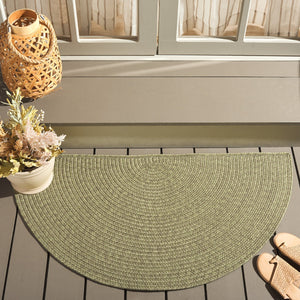 Safavieh Braided Indoor/Outdoor Area Rug - Elegant Rust Red Design For Hallways And Living Spaces Decor Sage Polypropylene Pile Brd317w-4sq