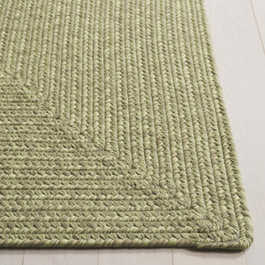 Safavieh Braided Indoor/Outdoor Area Rug - Elegant Rust Red Design For Hallways And Living Spaces Decor Sage Polypropylene Pile Brd317w-4sq