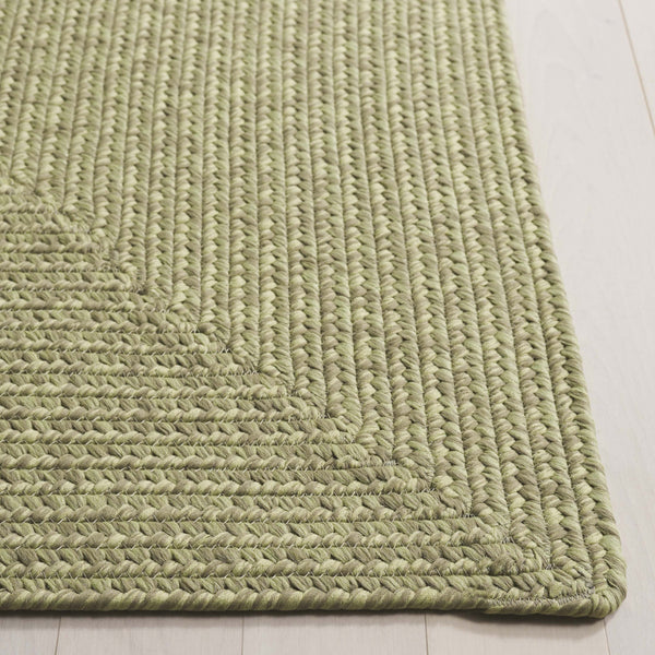 Safavieh Braided Indoor/Outdoor Area Rug - Elegant Rust Red Design For Hallways And Living Spaces Decor Sage Polypropylene Pile Brd317w-4sq