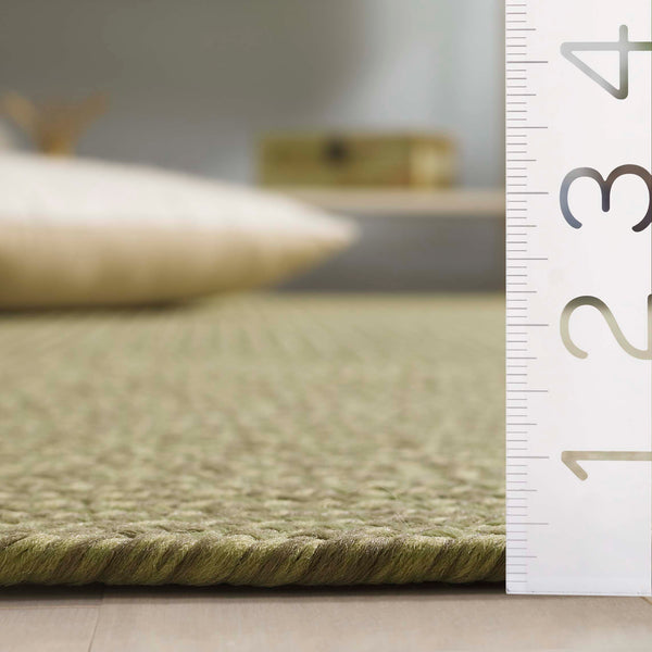 Safavieh Braided Indoor/Outdoor Area Rug - Elegant Rust Red Design For Hallways And Living Spaces Decor Sage Polypropylene Pile Brd317w-4sq