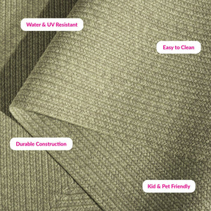 Safavieh Braided Indoor/Outdoor Area Rug - Elegant Rust Red Design For Hallways And Living Spaces Decor Sage Polypropylene Pile Brd317w-4sq