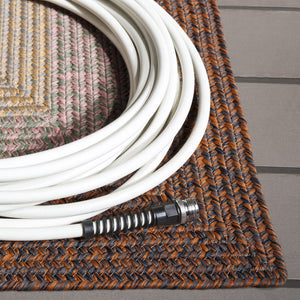 Safavieh Braded Braided Rugs Hand-woven Area Rug In Elegant Earth Tones - Versatile Indoor/Outdoor Décor Piece Dark Brown ,Light Green Polypropylene Pile Brd320t-3r