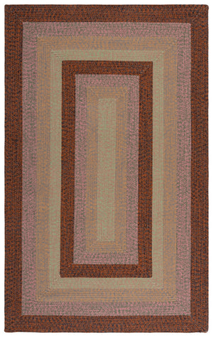 Safavieh Braded Braided Rugs Hand-woven Area Rug In Elegant Earth Tones - Versatile Indoor/Outdoor Décor Piece Dark Brown ,Light Green Polypropylene Pile Brd320t-3r