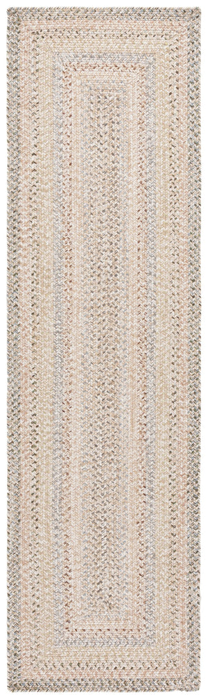 Safavieh Braided Area Rug - Elegant Hand-woven Design For Indoor And Outdoor Spaces, Durable & Washable Quality Beige ,Light Grey Polypropylene Pile Brd321b-5ov