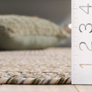 Safavieh Braided Area Rug - Elegant Hand-woven Design For Indoor And Outdoor Spaces, Durable & Washable Quality Beige ,Light Grey Polypropylene Pile Brd321b-5ov