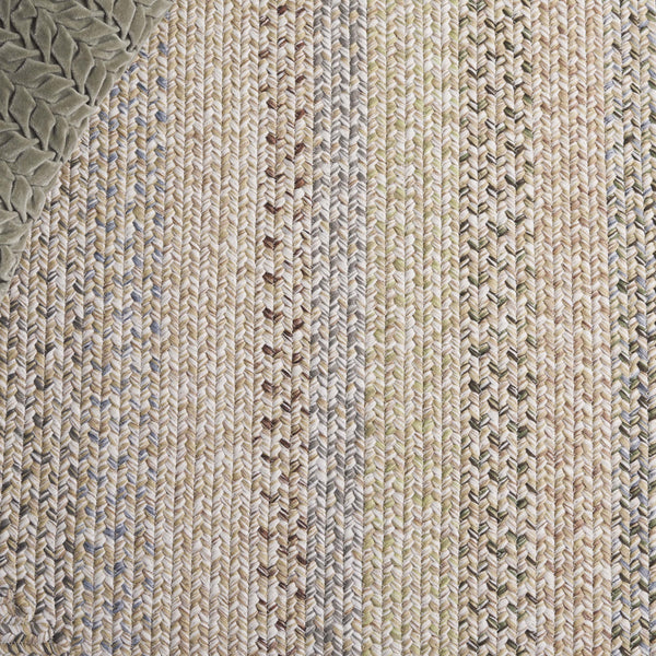 Safavieh Braided Area Rug - Elegant Hand-woven Design For Indoor And Outdoor Spaces, Durable & Washable Quality Beige ,Light Grey Polypropylene Pile Brd321b-5ov