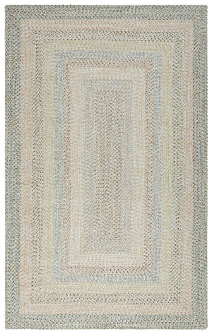 Safavieh Braided Area Rug - Elegant Hand-woven Design For Indoor And Outdoor Spaces, Durable & Washable Quality Beige ,Light Grey Polypropylene Pile Brd321b-5ov