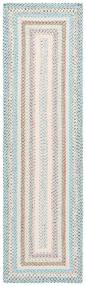 Safavieh Braided Area Rug – Handwoven Beige And Light Blue Design For Indoor/Outdoor Elegance And Comfort Beige ,Light Blue Polypropylene Pile Brd322b-5ov
