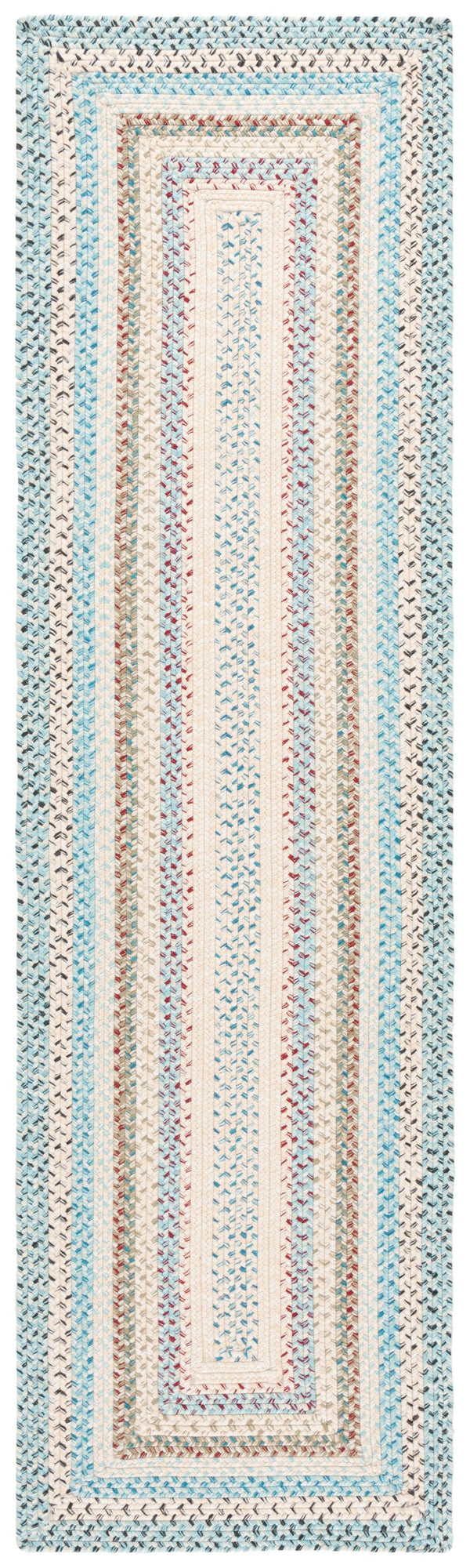 Safavieh Braided Area Rug – Handwoven Beige And Light Blue Design For Indoor/Outdoor Elegance And Comfort Beige ,Light Blue Polypropylene Pile Brd322b-5ov