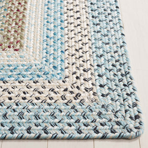 Safavieh Braided Area Rug – Handwoven Beige And Light Blue Design For Indoor/Outdoor Elegance And Comfort Beige ,Light Blue Polypropylene Pile Brd322b-5ov